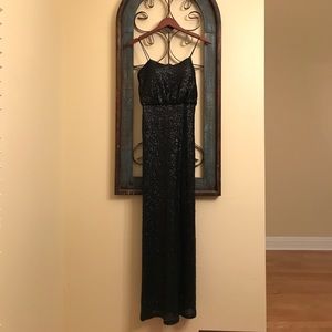 Sorella Vita black bridesmaid's sequin dress 8690